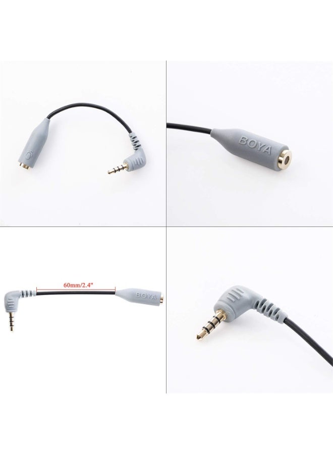 BOYA BY-CIP2 Microphone Adapter cable TRS-TRRS - Image 2